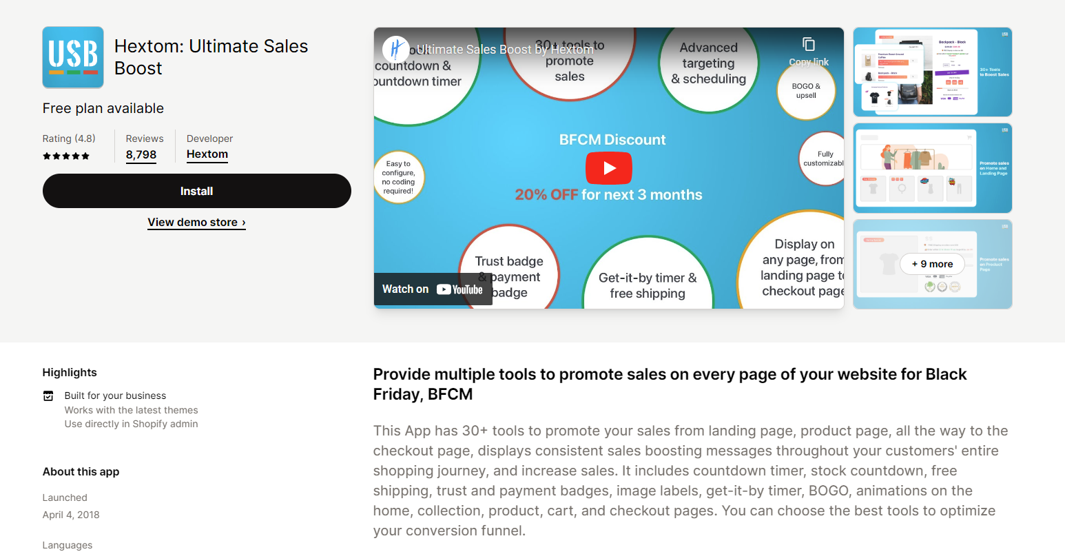 Countdown Timer shopify app